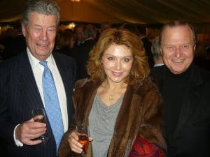 Tom Hammond with Zoe and George Tsavliris