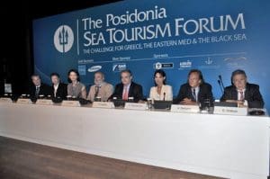 G. Gratsos, President, Hellenic Chamber of Shipping, A. Stelliatos, President, Hellenic Professional Yachts Owners Association, E. Papazachou, Legal Advisor to the Minister of Tourism, P. Livadas, Secretary General, Greek National Tourism Organisation (GNTO) , O. Siches, Partner and Manager, Amarres Deportivos SL – Marina consultant & member of ICOMIA Marinas Group, R. Pavlatou, Director, A1 Yacht Trade Consortium & BWA Yachting, Member of MYBA - The Worldwide Yachting Association, T. Maclaurin, President, MYBA The Worldwide Yachting Association, G. Markogiannis, Attorney at Law, Giannis Markogiannis & Associates