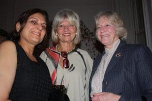 Basia Hamilton (centre) and friends