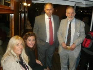 l to r: Anny Zade, Deppie Doxaki-Margaronis, George J. Margaronis and Jonathan Morley