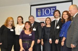Speakers at Opportunity Turkey meeting with event compère Callum Morrison (right)