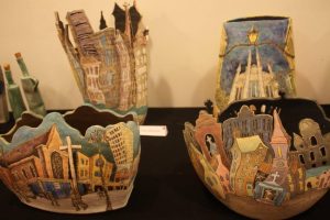 Sarah Choi's religious-themed ceramics