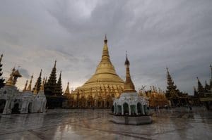 One of many temple complexes in Myanmar