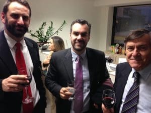 DNV GL's georgios Teriakidis with journalists Ilias and George Bissias from Naftika Chronika