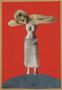 Ohne Titel (Aus einem ethnographischen Museum). (Untitled [From an Ethnographic Museum])1930. Collage. By Hannah Höch. Museum für Kunst und Gewerbe, Hamburg. Photo: courtesy of Maria Thrun