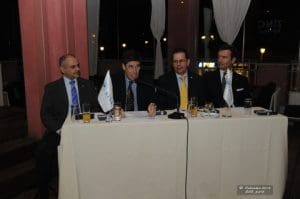 Mr. S. Zolotas, Area Manager Greece & Cyprus, Mr. A.Tsirigakis, Chairman of HTC, Mr. S.Bertilone, General Manager RGMA & Mr. P. Moretti, General Manager, Business Solutions, Marine