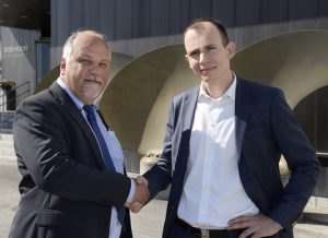 Kasper Moos, Vice President of DFDS (right) and Kim Wiese, LR’s Marine Business Development Manager for Denmark