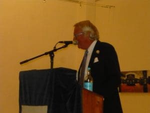 Sir David Dain introducing the event
