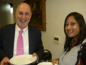 Citigroup's Nigel Burton with Ria Karnik from Spinnaker Consulting