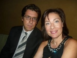 The ever present Yiannis Triphyllis from Ariston Navigation Corp with Peggy papastavrou