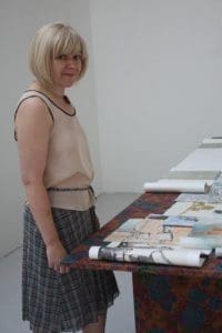 Sarah Jones, resident in critical practice at Royal Academy Schools, withPathway by Cui Ran.