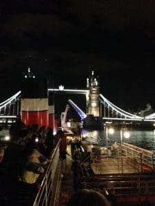 The "Waverley" just about to pass The Tower Bridge