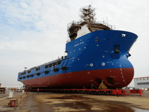 Nordic Trym prior to lift and launch