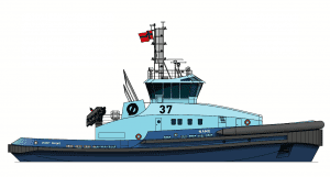 The new escort tugs contracted by Østensjø Rederi will feature a Wärtsilä solution including dual-fuel engines integrated with a customized gas storage and supply system. Image Robert Allan Ltd.