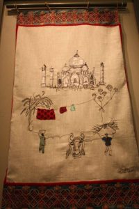 Taj Mahal from a village viewpoint. By Harriet Riddell.