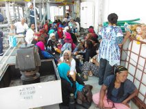 Another view of the rescued migrants