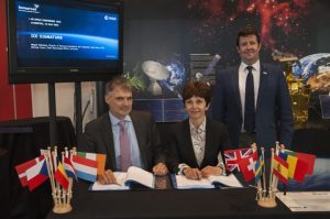 The European Space Agency (ESA) and Inmarsat, the leading provider of global mobile satellite communications, today signed a Public Private Partnership (PPP) agreement that will support the Inmarsat Communications Evolution (ICE) initiative, which aims to identify the new technologies necessary to create the next generation of space-enabled communications services.