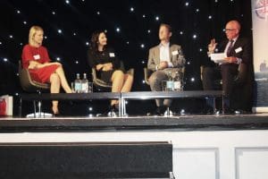 Panel and moderator