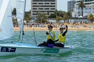 The duoe, Smith Ryan from Australia gets the gold in womens 470