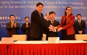 Signing of Co-operation Agreement with China’s Ministry of Transport and China (Shanghai) Pilot Free Trade Zone launching International Shipping Professionalism Development Programme.