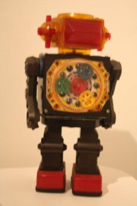 Toy robot from Brant family collection.