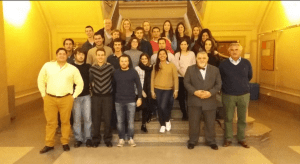 Students of the Master in Law, Maritime Business and Port Management (UPC) with the Capt. Antonio M. Padrón and Prof. Germán de Melo.-