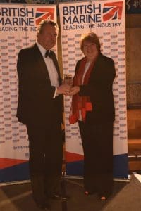 Best Marine Charity - L-R Richard Hews National Coastwatch Institution & Fiona Pankhurst British Marine