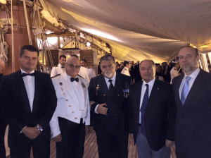 Capt. Juan A. Rojas, Sr. José L. Domínguez, Capt. Antonio M. Padrón, Dr. Antonio Burgos and Prof. Nicolás Marichal