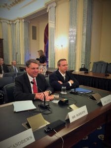 On the left, Crowley Maritime Corporation’s Michael Roberts