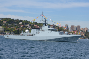 Picture of the OPV No.1 / HTMS Krabi, a similar vessel to the newly order OPV No 2(By Saberwyn, used under creative commons licence)