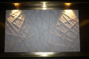 Threads of Light. Mixed media on wood.