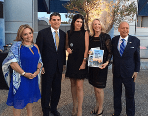 Nancy Papaioannou, Chairman HACC, Brian Devine, President, HACC; Kalli Livanos of Kyla Shipping; Carleen Lyden-Kluss, Executive Director of NYMAR; Clay Maitland Chairman of NYMAR and immediate Past Chairman of HACC