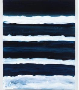 Night Swimmer. 1988. Oil on canvas. c Mary Heilmann. Photo Thomas Müller.Courtesy of artist, 303 Gallery, New York, and Hauser & Wirth.