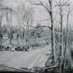 Road out. 2016. Oil on linen. By Marguerite Horner.