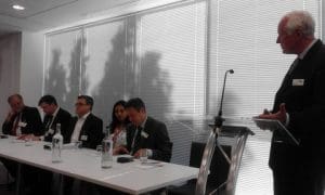 The Panel during the debate