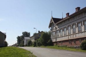 Church Street in historic Reposaari.
