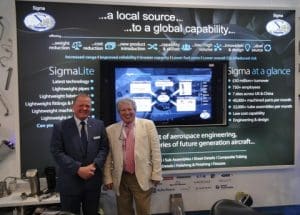Lord Young with Mark Johnson, Chief Executive of Sigma Components