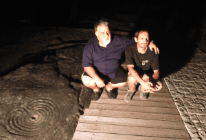 l to r: Capt. Antonio M. Padrón and Archaeologist Mr. Alberto Martínez