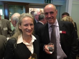 Intertanko's Managing Director Katharina Stanzel with Phillippe Boisson