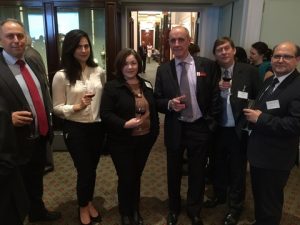 Helikon's George J. Margaronis, Maria Sylignaki, Maritime London's Olga Jaques, Phillippe Boisson, Seatrades' Bob Jaques and 