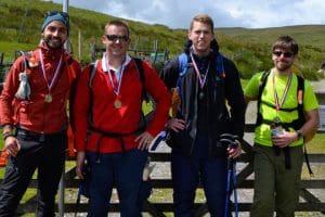 Photo of Carisbrooke Shipping team in Seafarers UK 24 Peaks Challenge event this year