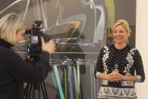 Nadja Swarovski interviewed.