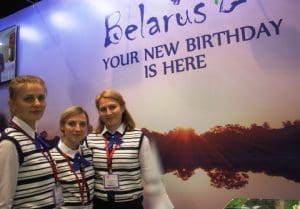 Some of the Belarus team at WTM.