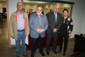 Mr. Erasmo Cabrera, Capt. Antonio M. Padrón, Mr. Alberto Villalobos and Ms. Carmen Fernández
