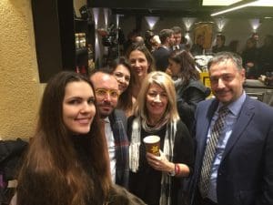 l to r: iris Liaskoni from Seascape, the Greek Consul Sotiris Demestichas, personal trainer Maggie Gerakari, ERT's Radio Natasha Kantzavelou, Anny Zade and ALBA's Spyros Vougious