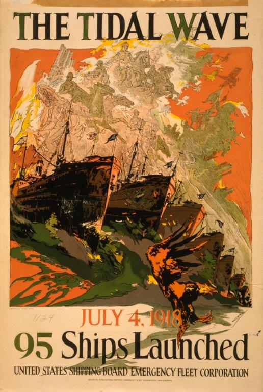 Patriotic poster, 1918. (Library of Congress).